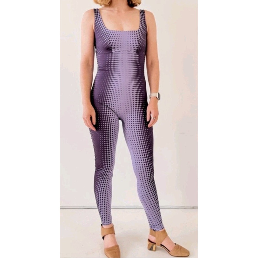 NWOT Yitty Headliner Shaping Catsuit Jumpsuit Shapewear Purple Galaxy XL Active